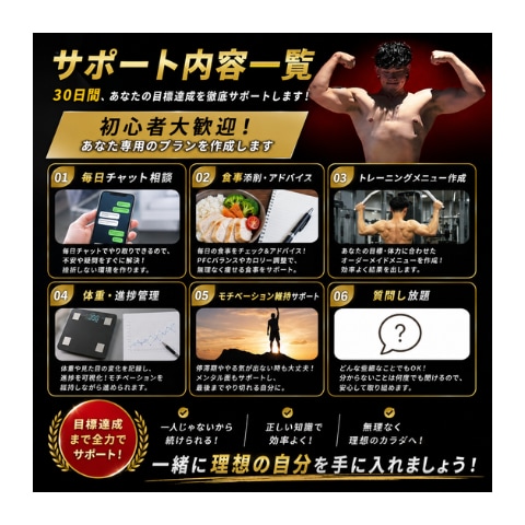 毎日質問OK！ダイエット30日間徹底サポートします 初心者様OK！我慢ゼロで痩せる30日間ダイエット徹底サポート イメージ3