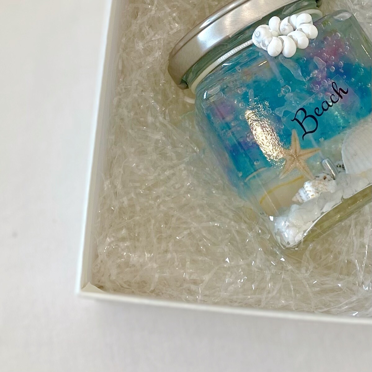 海を感じるジェルキャンドルお作りします プルメリアのアロマの香り付きで癒されます イメージ9