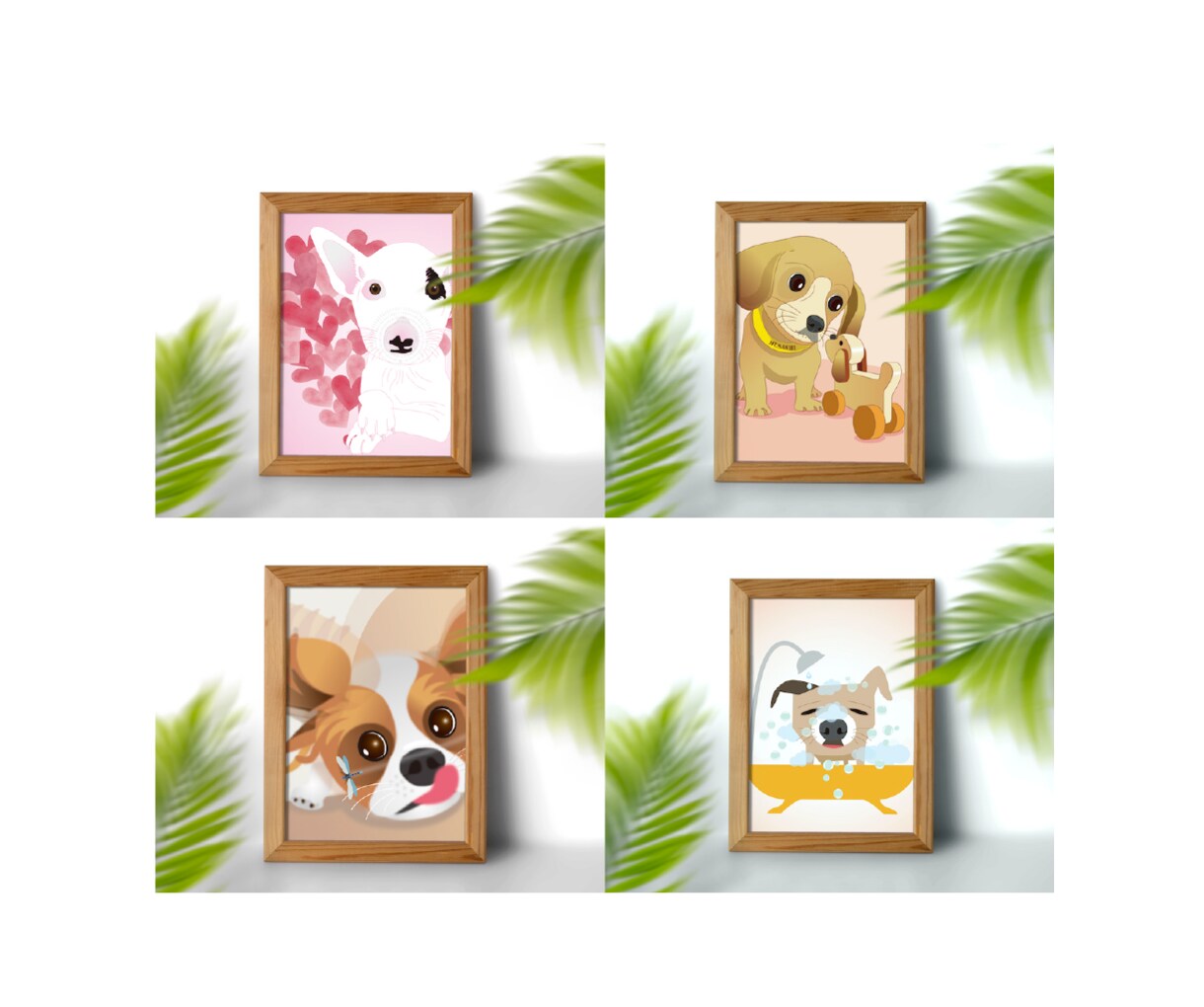 愛犬、愛猫のイラストをお届けします デザイン的なタッチでプレゼントに最適です。 イメージ7