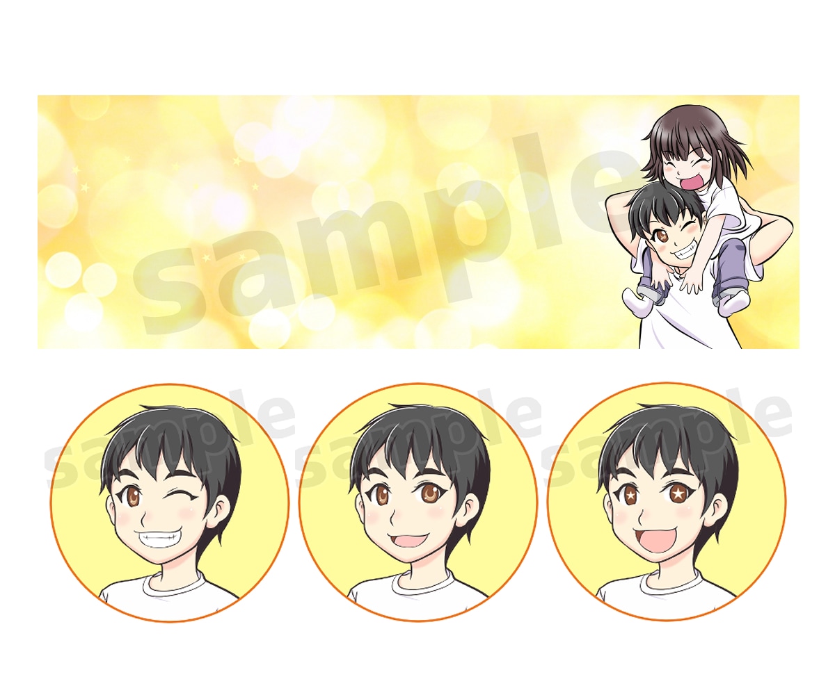 好印象UP♡親しみやすい人物イラストを描きます アイコン・動画・POP広告など色んな用途に♡ イメージ4