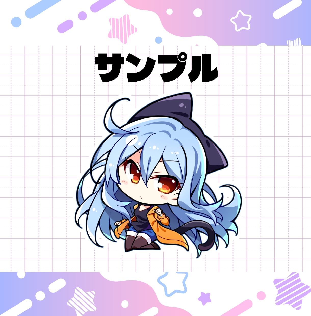 萌え系のかわいいSD・ミニキャライラスト描きます Vtuberの配信・グッズ・SNSアイコンなどにどうぞ！ イメージ2