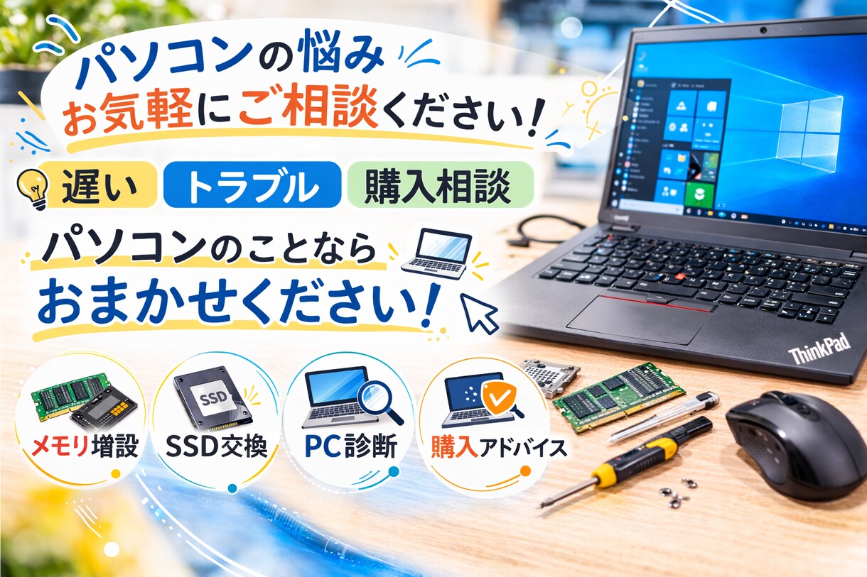 パソコンの困ったを丁寧にサポートしますます 初心者歓迎｜専門用語なしで安心サポート イメージ4