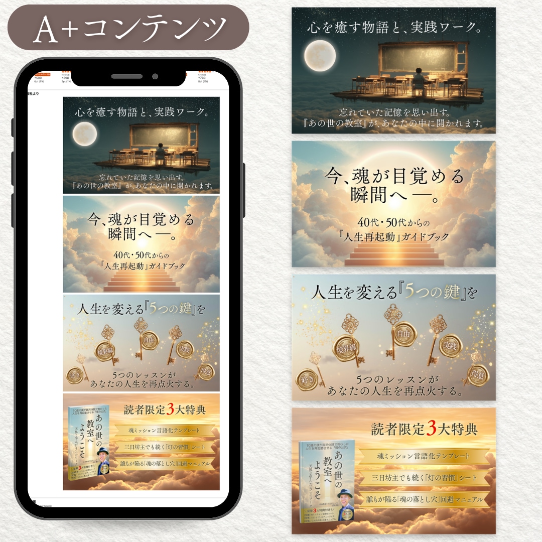 Kindle　A＋（Aプラス）コンテンツ作成します Kindle商品紹介コンテンツであなたの本をアピールできます イメージ2