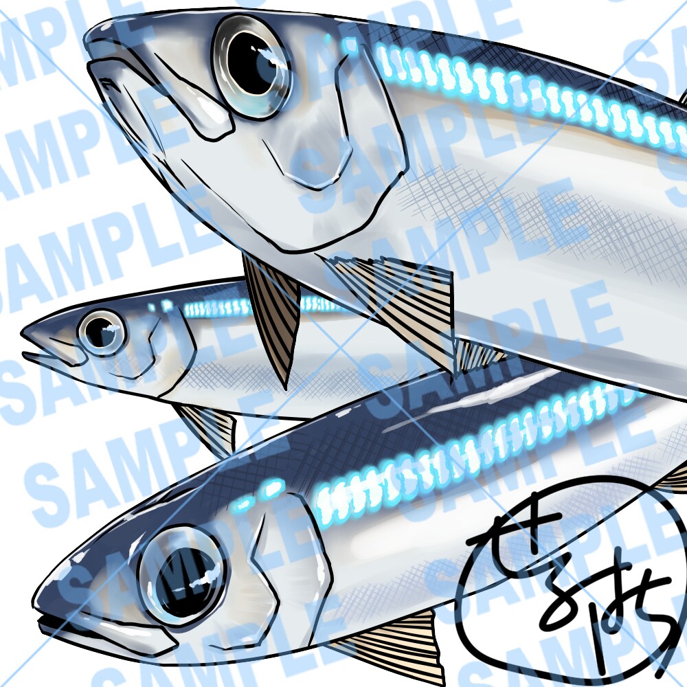 あなたの好きなこだわりの魚イラストお描きします 田舎で釣りばかりしていたから描ける魚イラストお描きします。 イメージ7