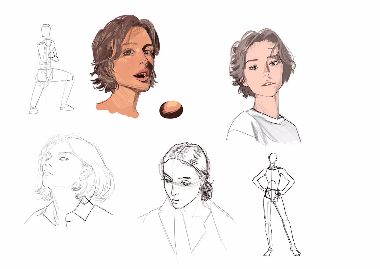 絵の練習してます 似顔絵、アイコン、描かせてください！頑張って描きます！ イメージ5