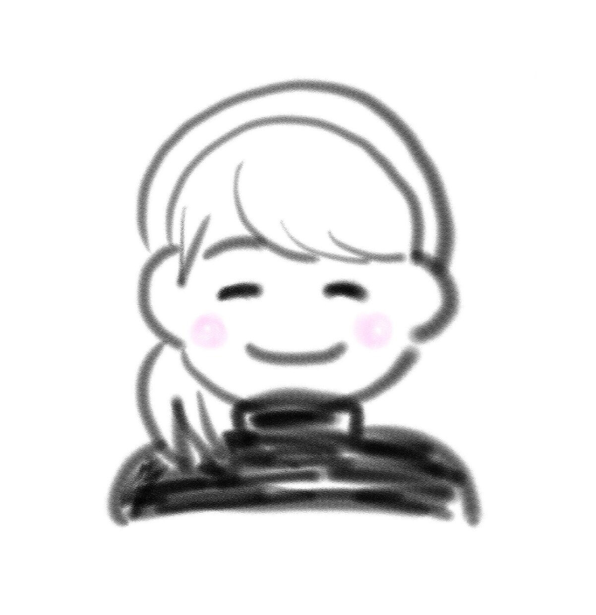 柔らかい雰囲気のアイコン用イラストを描きます ボケ味のある鉛筆風のほんわかイラストを描きます！ イメージ2