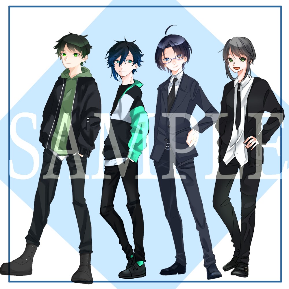 3000円で全身立ち絵描きます TRPGやゲームなど、用途に合わせてキャラクター描きます！ イメージ6