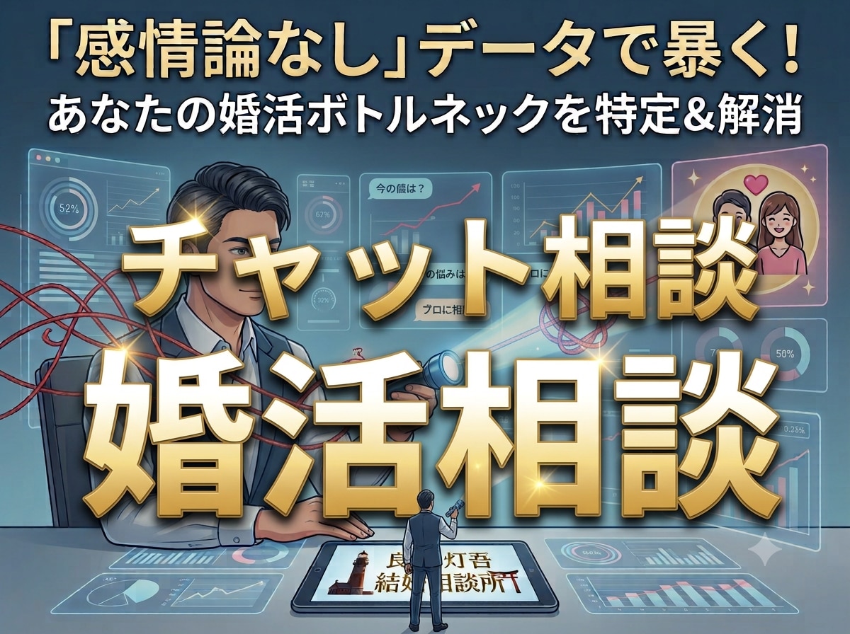 感情論なし｜データで婚活のボトルネックを暴きます 本気で現実を変えたい方へ。データに基づく徹底ファクト診断 イメージ1