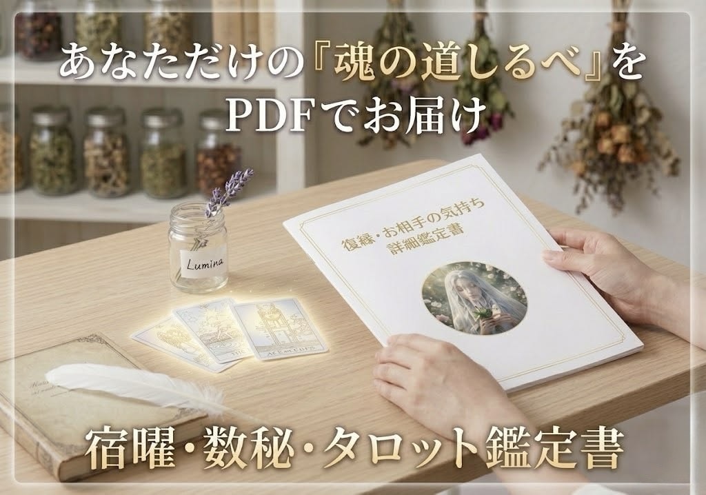 タロットと数秘術で丁寧な鑑定書をお届けします 恋愛・仕事・人間関係をカードで深く読み解きます イメージ2