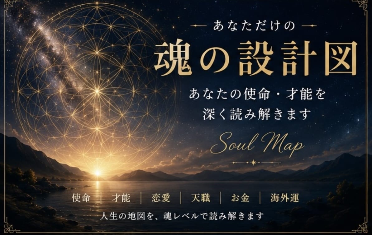 あなただけの魂の設計図から人生のテーマを紐解きます 生まれ持った才能と使命を魂の視点から読み解きます イメージ1