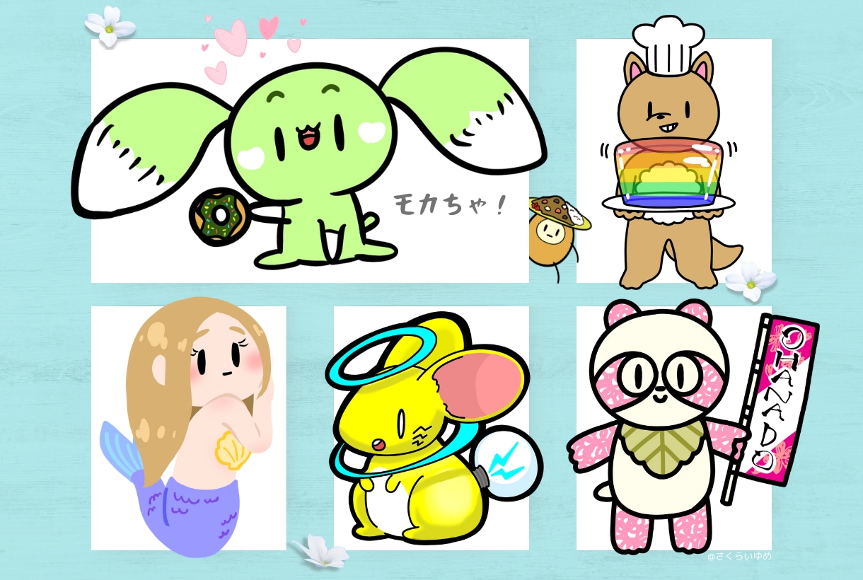 プロのデザイナーがオリジナルのゆるキャラを描きます 丸投げOK商業利用可能なキャラクターで認知度アップしませんか イメージ3