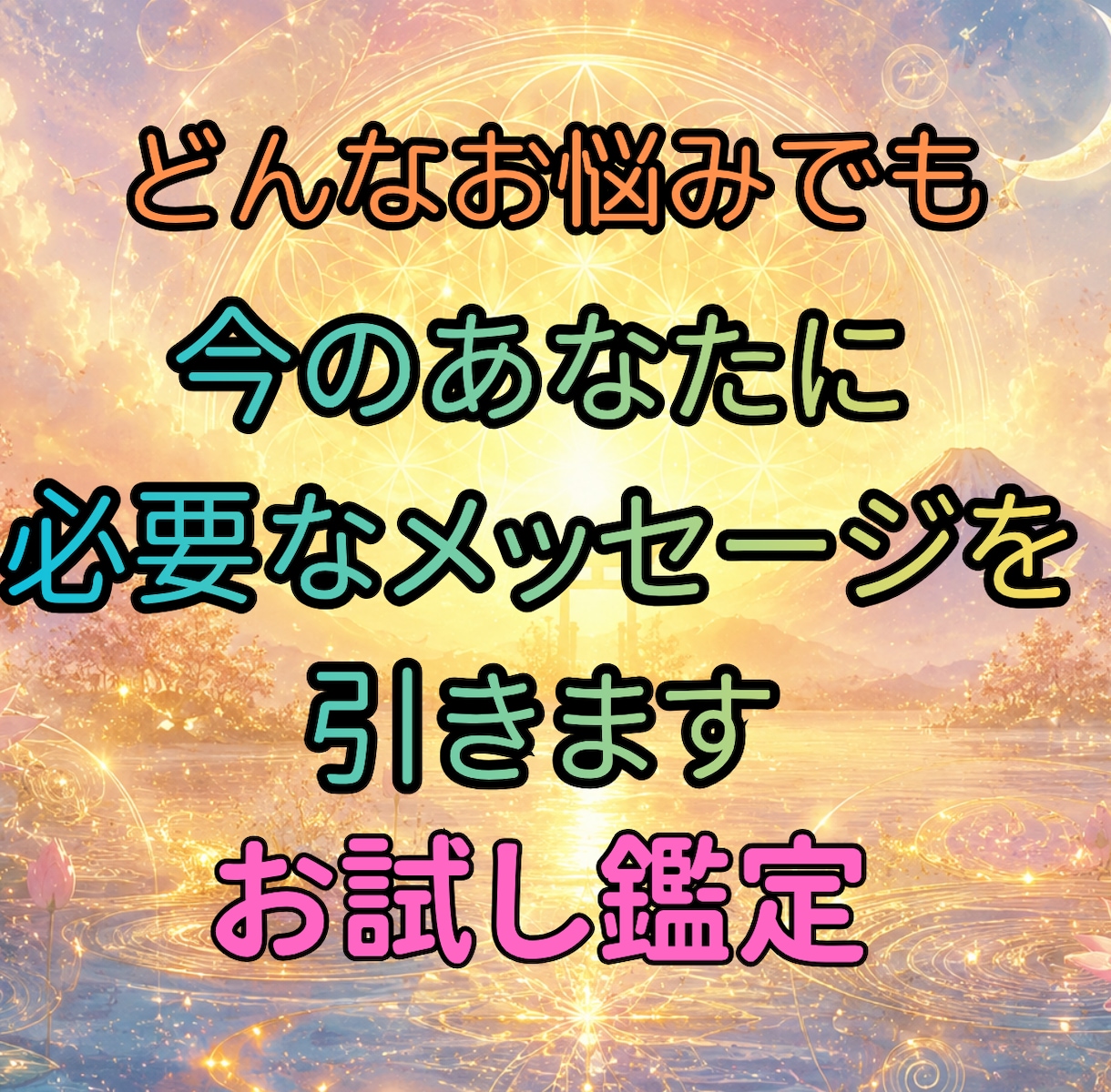 お試し｜今のあなたに必要な言葉をお引きします 今、あなたに必要なメッセージを引かせていただきます イメージ1