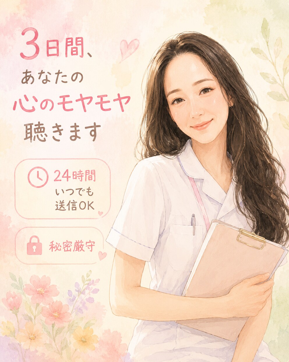 看護師だからわかる看護師の心のモヤモヤを聴きます 愚痴でも雑談でも、何でも聴きます♪ イメージ1