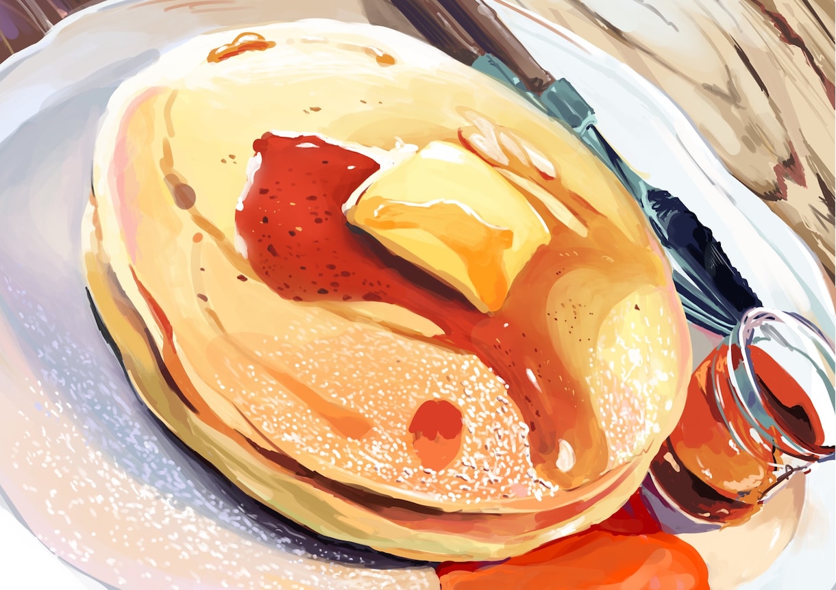 食べ物のイラストお描きします 商用利用OK◎ランチやデザートのグルメを色彩豊かに イメージ4