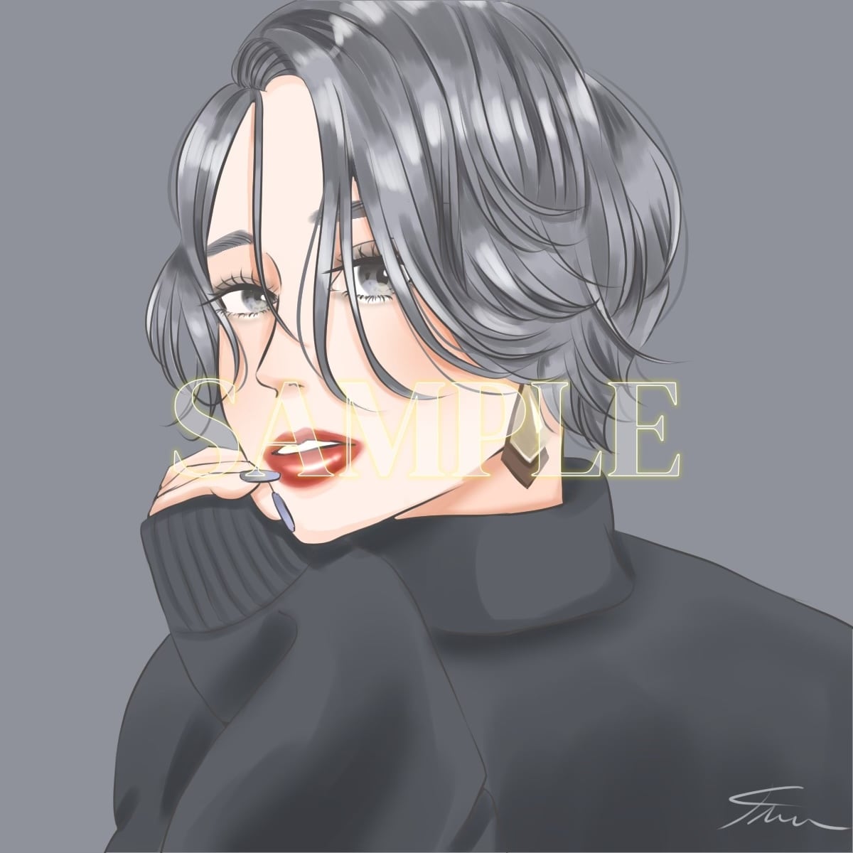 人物・背景・小物込みのアイコンパック描きます 大人かわいいイラストをアイコンやサムネイルに！ イメージ9
