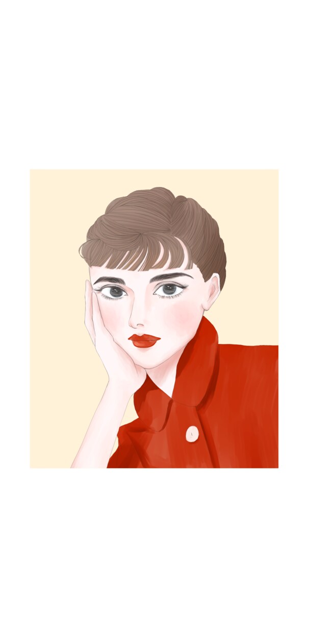 似顔絵・イラスト描きます 水彩画風の美人画水彩画風イラストをお求めの方 イメージ8