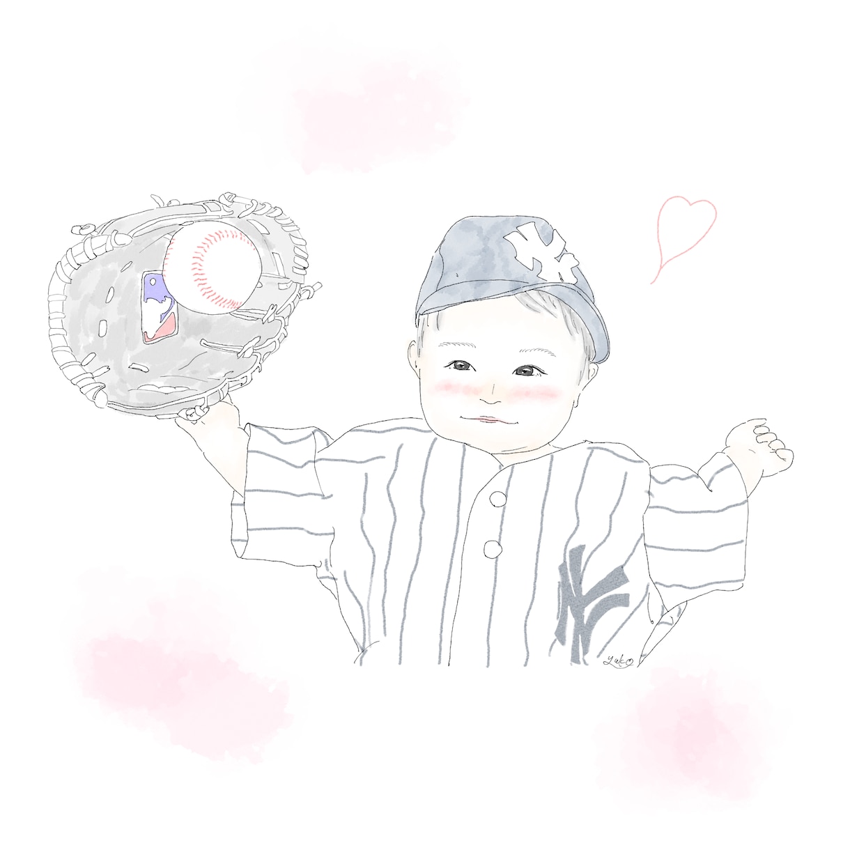 ゆるふわオシャレな似顔絵イラストお描きします 誕生日/記念日/出産、結婚祝いのギフトやプレゼントにも♡ イメージ10