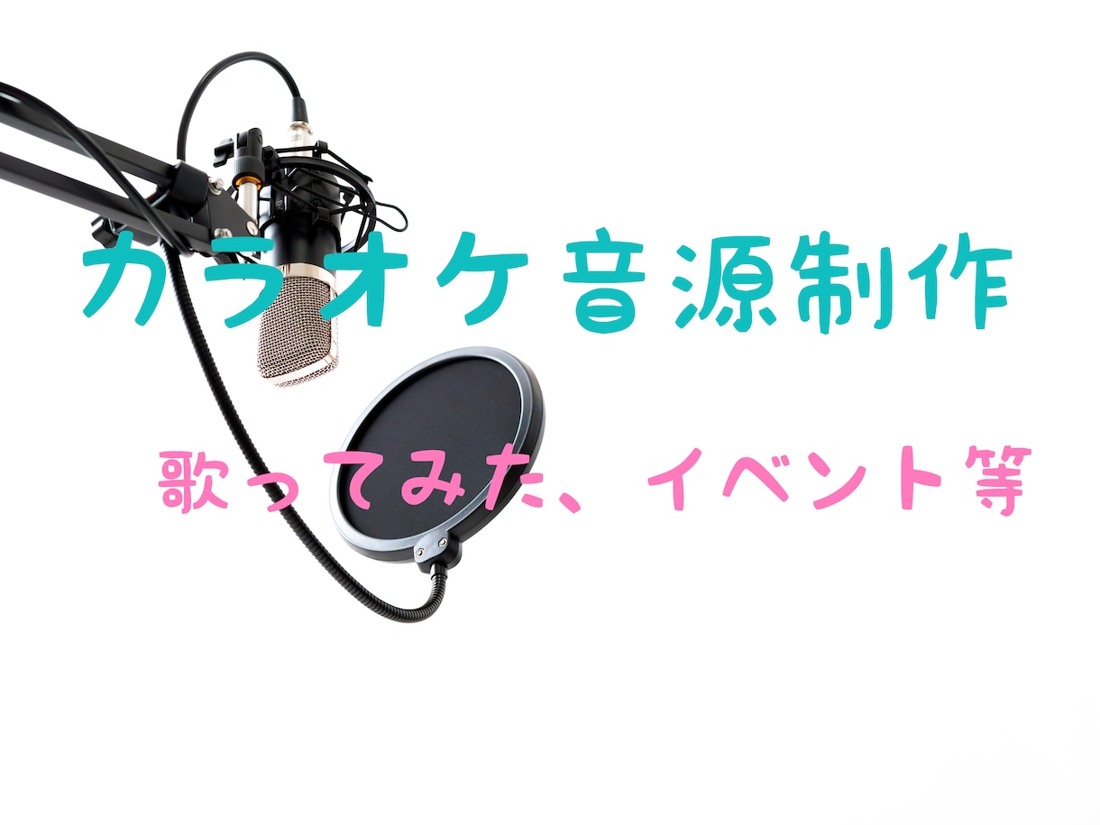 オフボーカル音源(カラオケ音源)を制作します 歌ってみたやイベント等でオフボーカル音源がほしい方におすすめ イメージ1