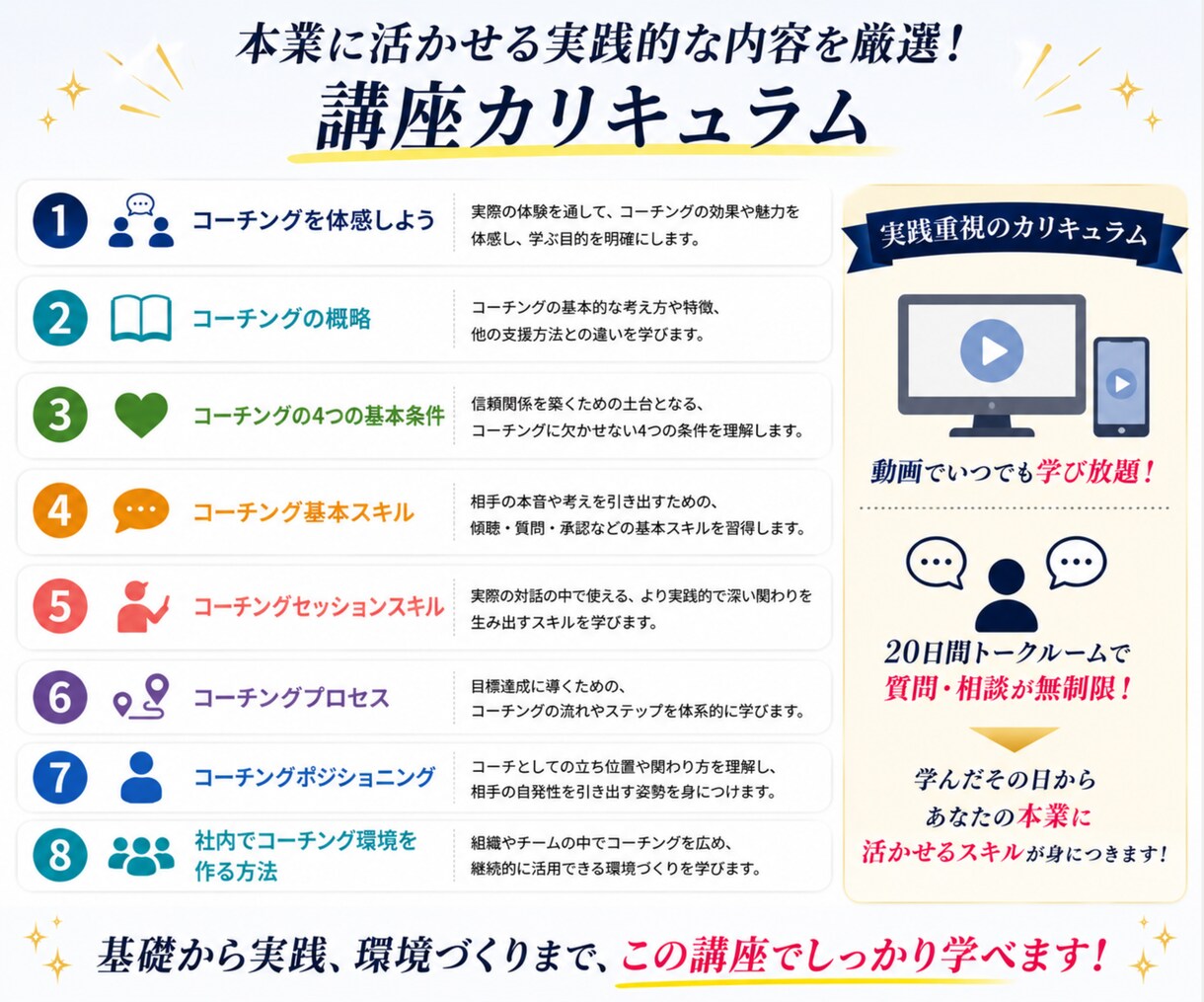 あなたの本業に活かせるコーチングスキルを教えます 「本業×コーチング」でサービス価値を高める! イメージ7