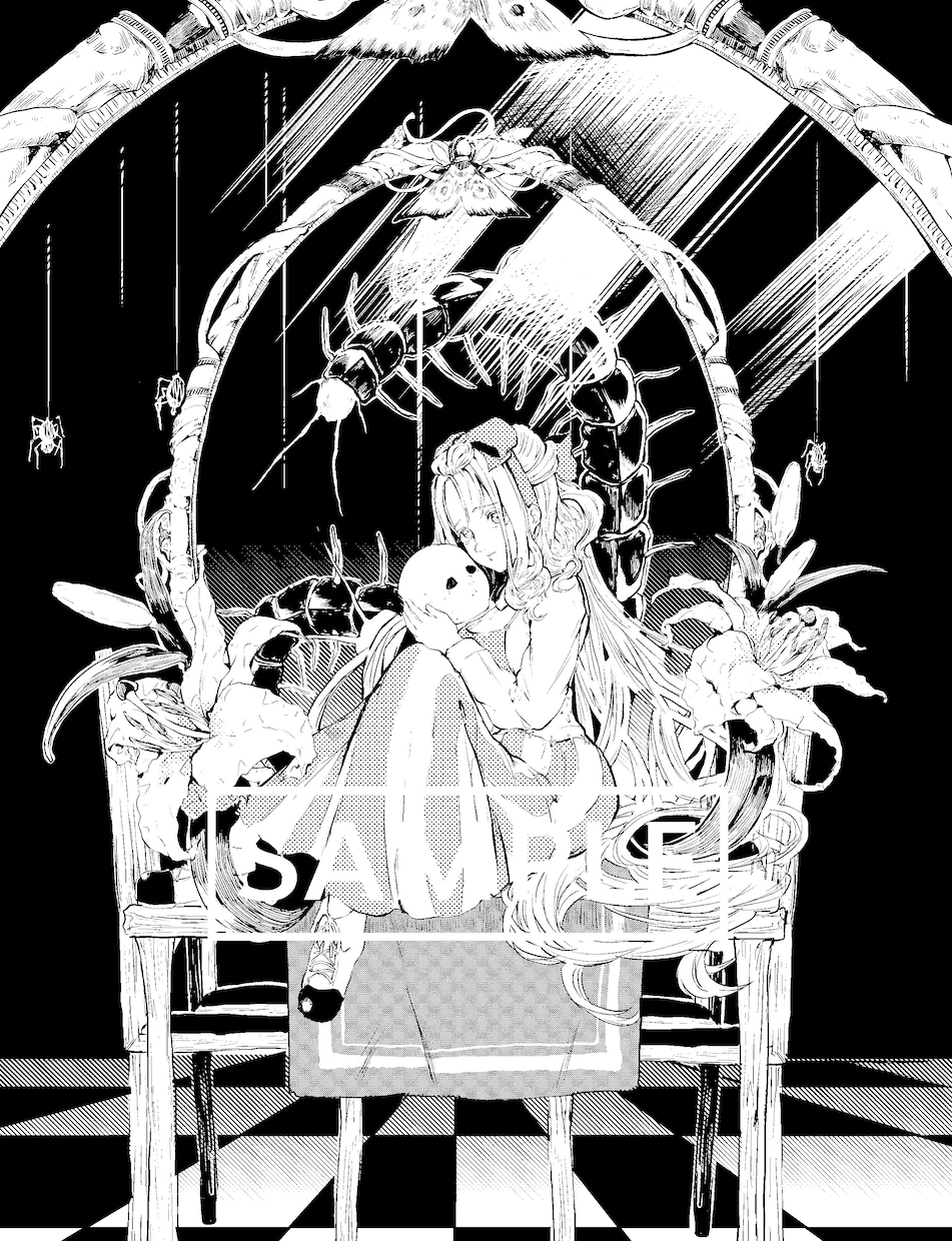 挿絵など！幻想的なモノクロイラスト描きます 幻想的で夢のようなイラストを描きます イメージ1