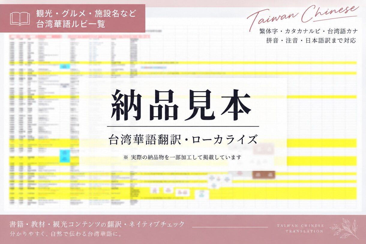 日本と台湾の「ことばの壁」（繁体字）を解決します 日本人×台湾人チームが翻訳からコミュニケーションの課題解決も イメージ5