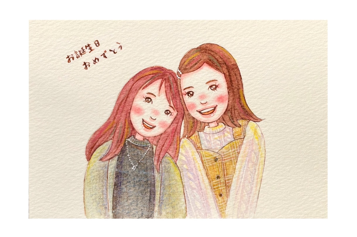 ふんわり可愛い♡似顔絵お描きします インテリアに✾贈り物に✾記念日に✾おすすめです♡ イメージ2