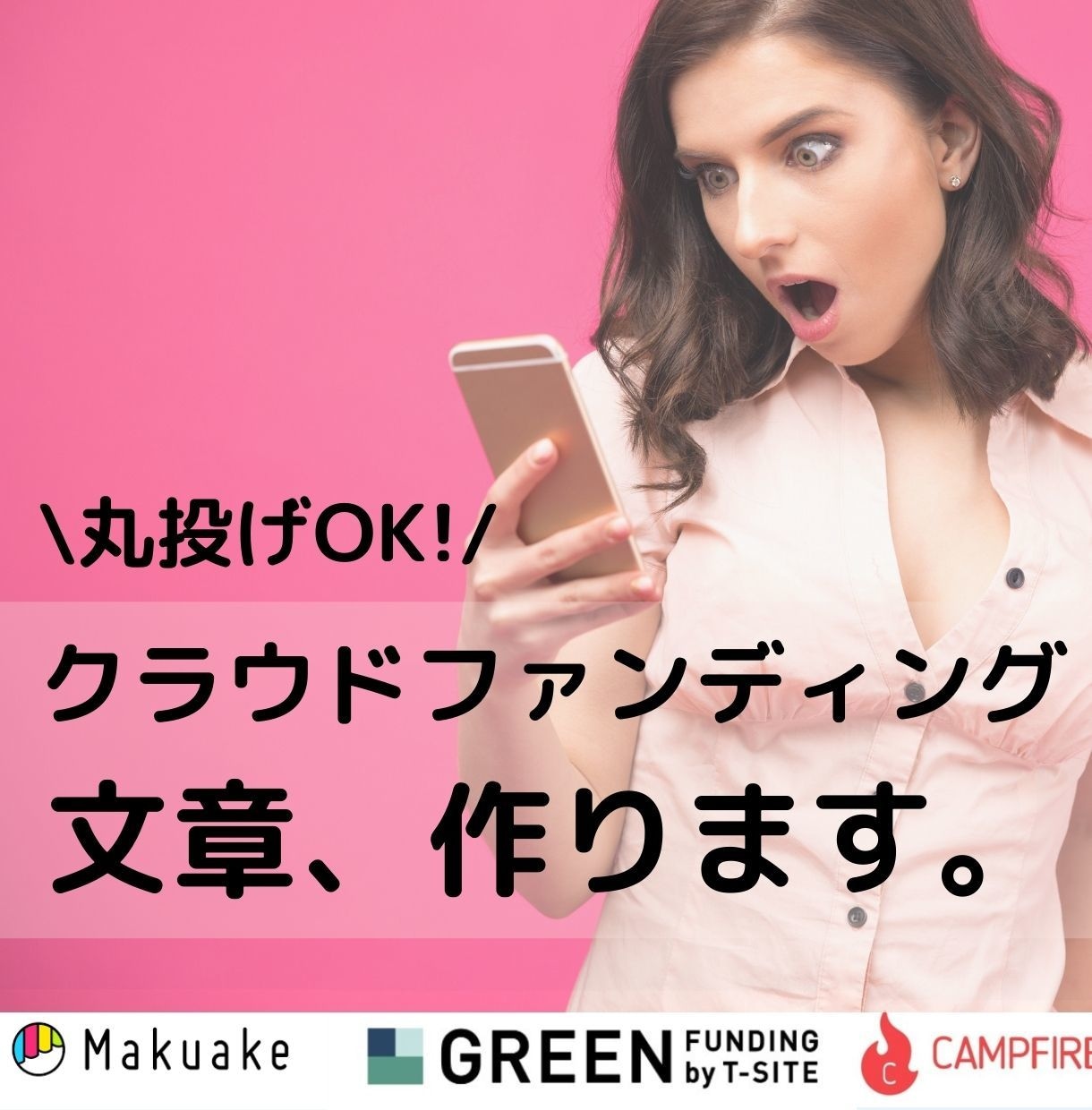 クラウドファンディング用の文章作成します 売れる文章構成＆クラファン経験者のコツ伝授します イメージ1