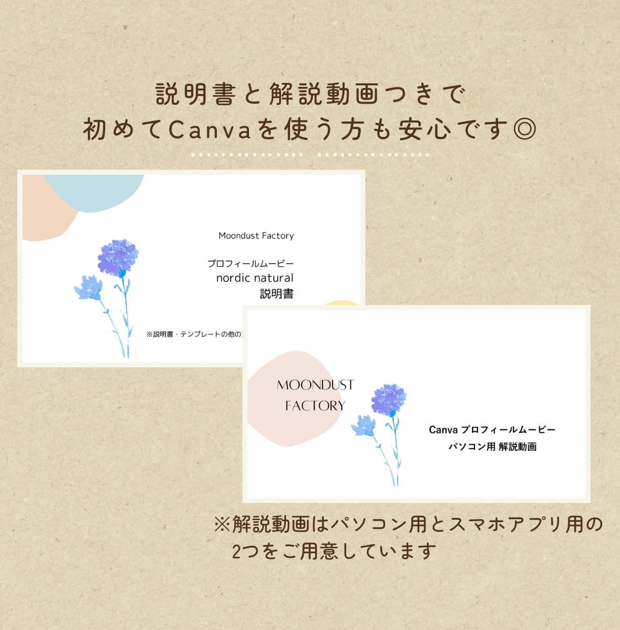 北欧風⁑プロフィールムービーのテンプレ納品します スマホもOK◎Canvaで文字と写真を挿入、おしゃれな動画に イメージ8