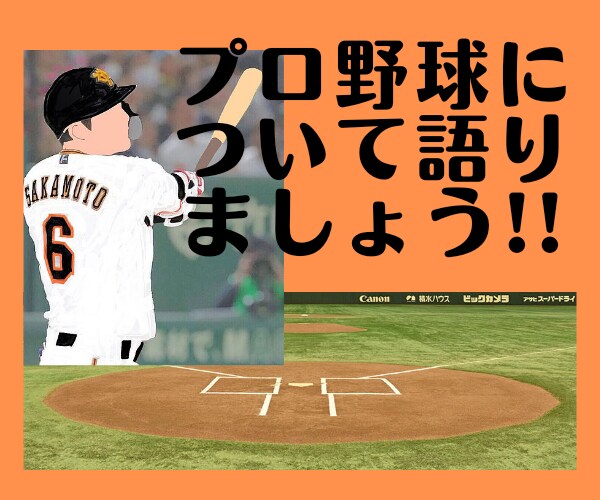 プロ野球についてお話し聞きます ⚾どこの球団が好きですか？⚾お話し相手になります イメージ1