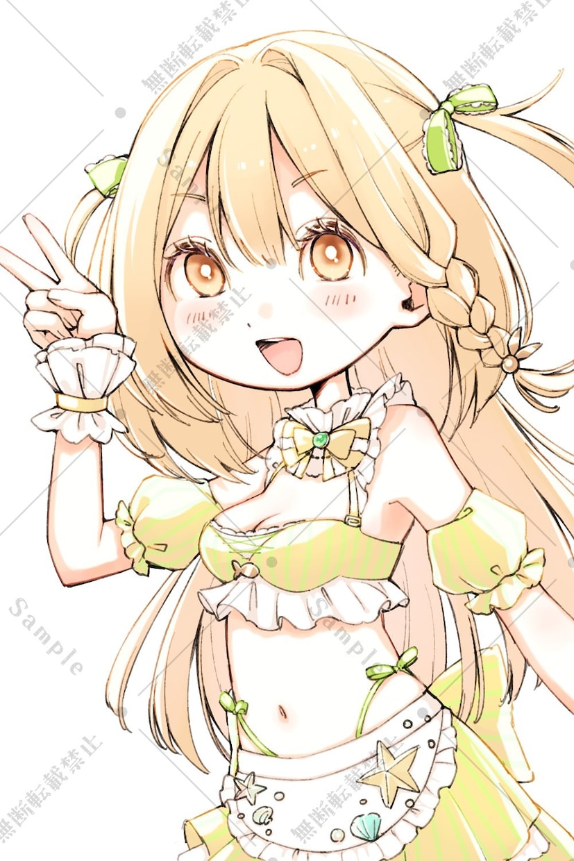 かわいい女の子のイラストをお描きします 顔アップも全身もミニキャラも承ります！ イメージ4