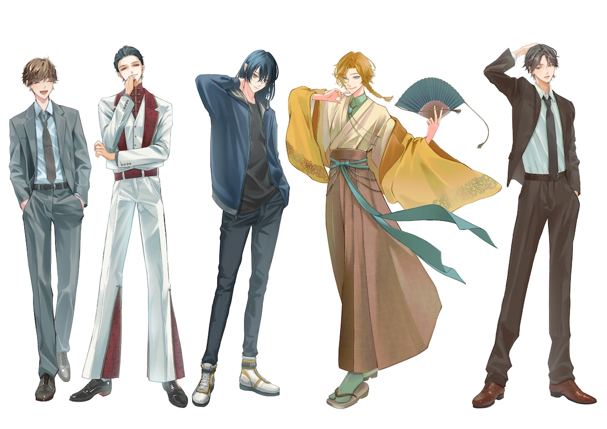 Vtuber、TRPG、IRIAM用立ち絵描きます 繊細な表情と塗りで個性的なキャラクター様作成いたします イメージ2