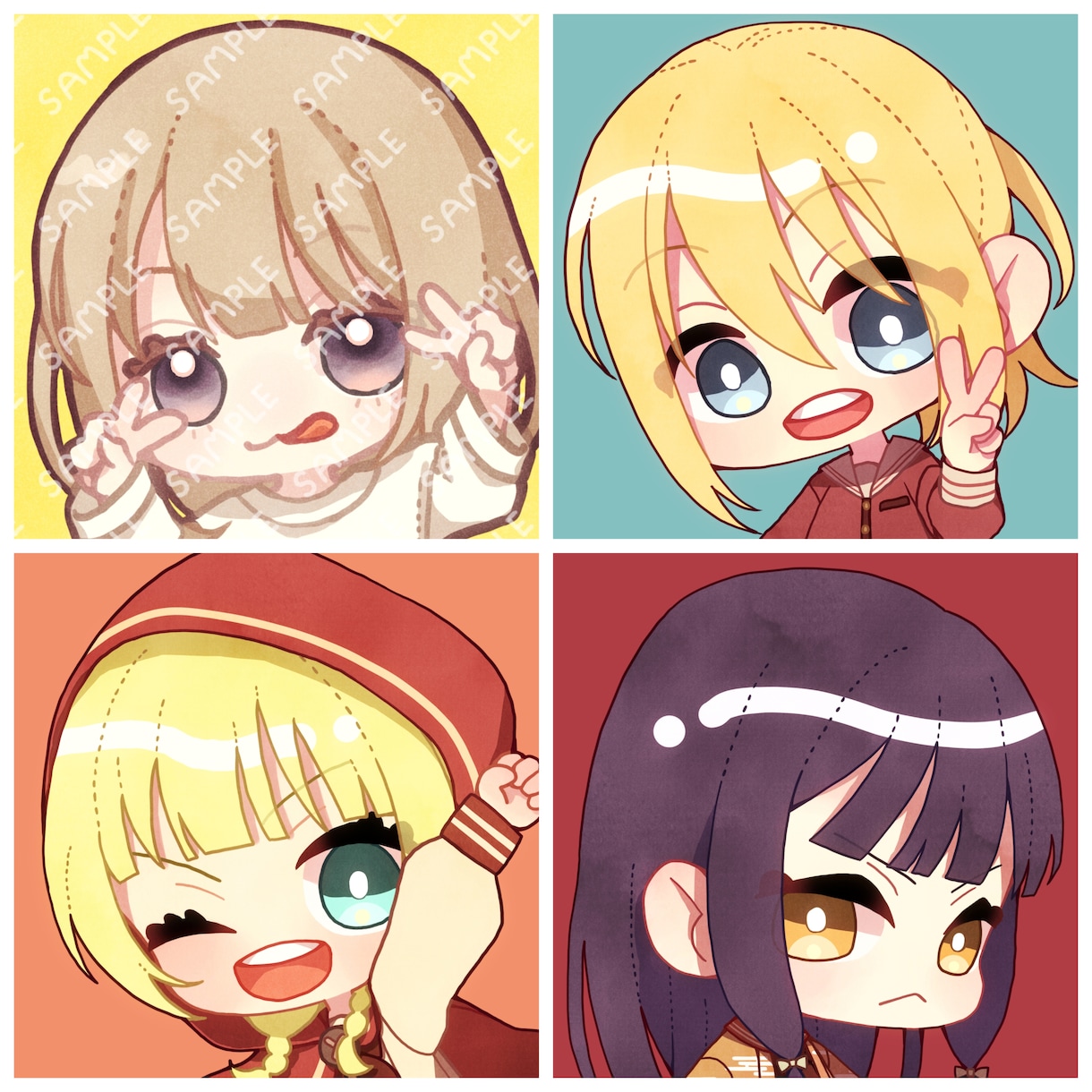 SNSアイコンや動画サムネイルイラスト制作致します カッコイイもカワイイも対応可能です！お気軽にご相談ください！ イメージ4