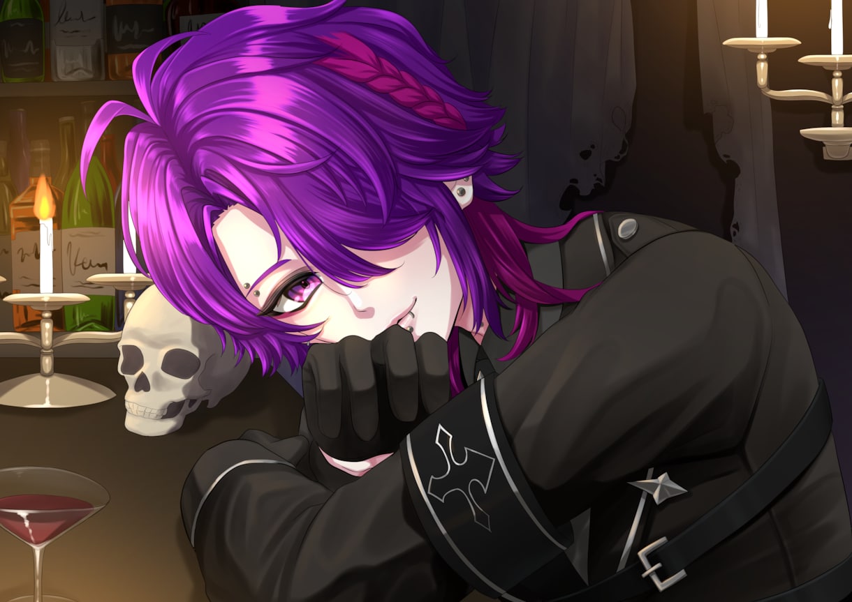 商用込 【キラキラな絵柄で1枚絵】描きます 白兎あわの絵柄で素敵な一枚絵を作成します イメージ1