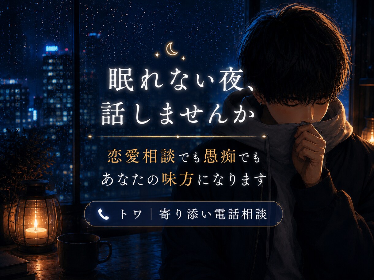 恋愛・復縁・愚痴・悩み｜✨落ち着く声で寄り添います この声で落ち着く。頭を整理できる。そんな場所を目指します。 イメージ1