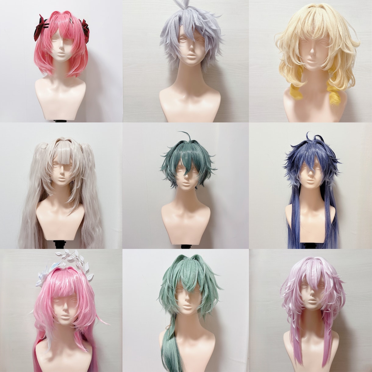 コスプレウィッグのカットセットします 納期最短9月上旬。キャラクターウィッグのセットが苦手な方に イメージ2
