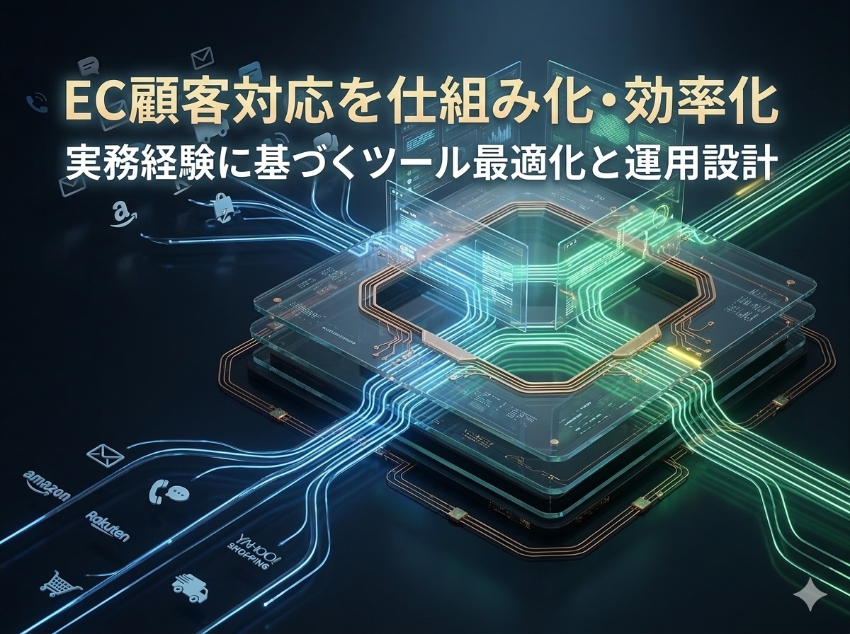 ECの顧客コミュニケーション設計相談受けます CS運用・ツール選定・業務改善を実務視点で解説 イメージ1