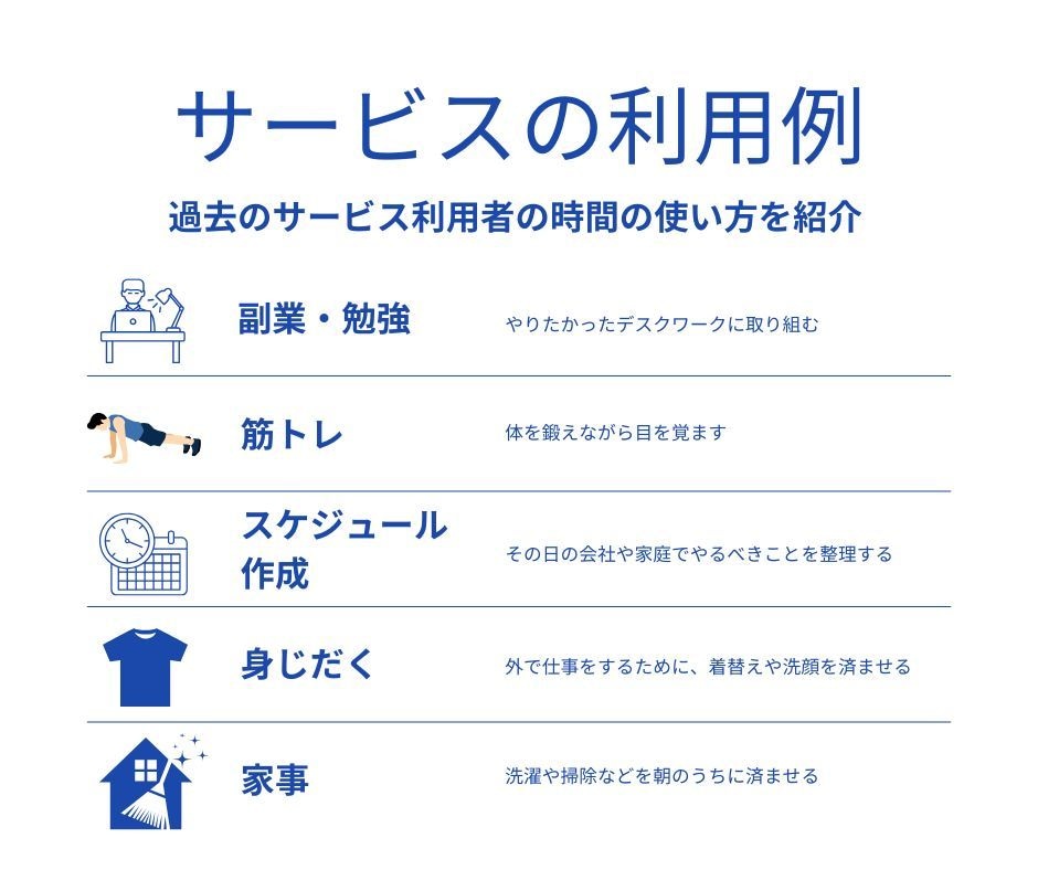 初回限定｜7日間ビデオチャットで一緒に朝活します 朝の時間を有効活用し、目標に向けた活動習慣化をしたい方へ イメージ7