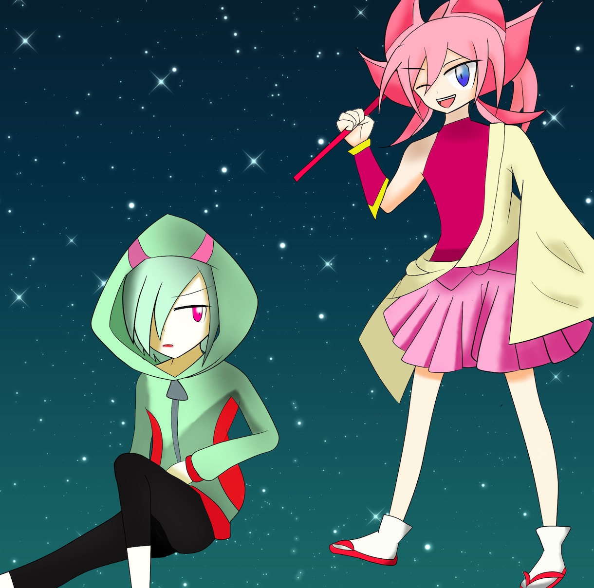 モンスターハンターの擬人化イラスト描きます モンスターハンターの擬人化なら何でも描きます イメージ1