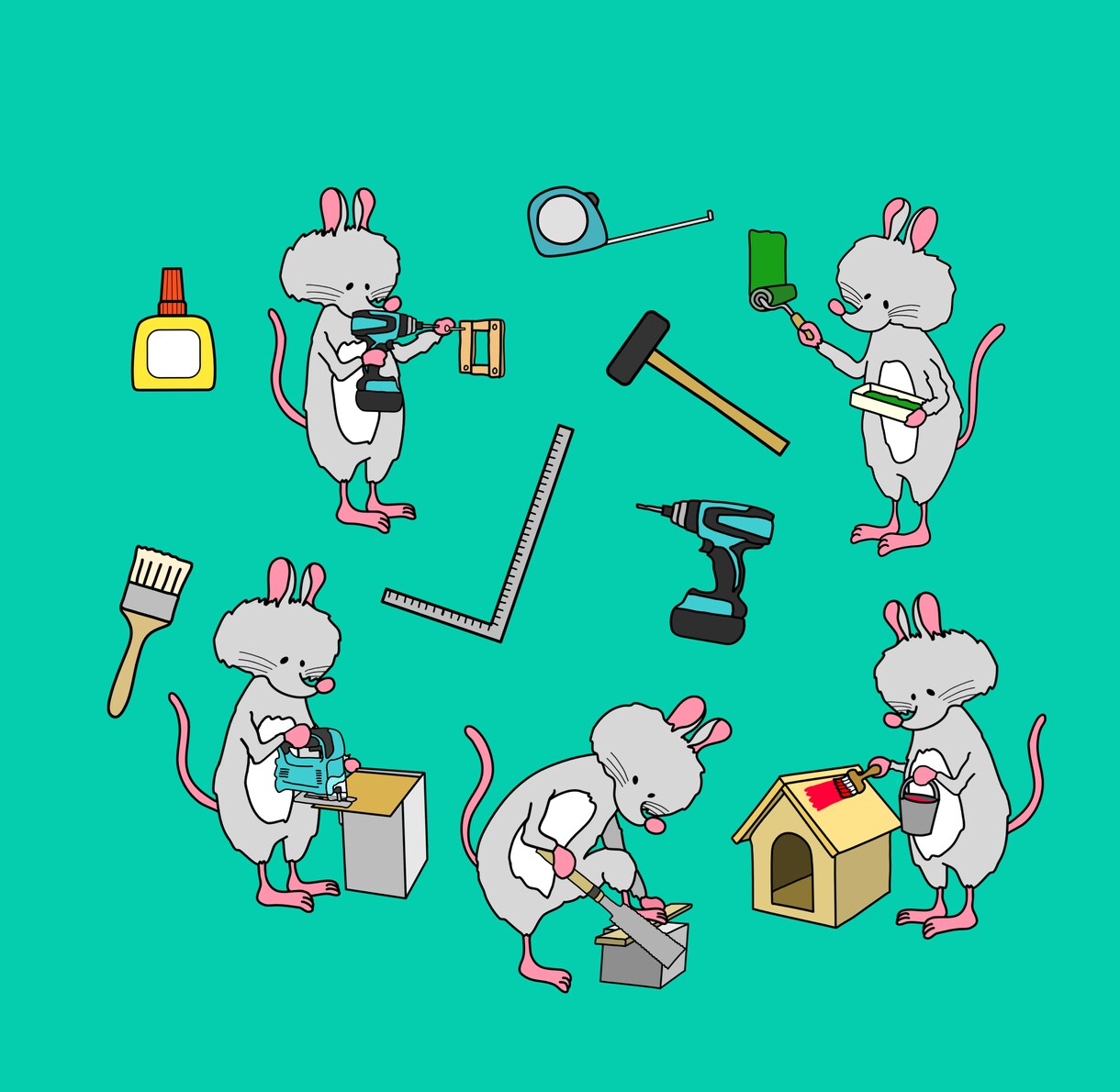 動物のゆるかわイラスト描きます 動物のシチュエーションイラストを描きます‼︎ イメージ3