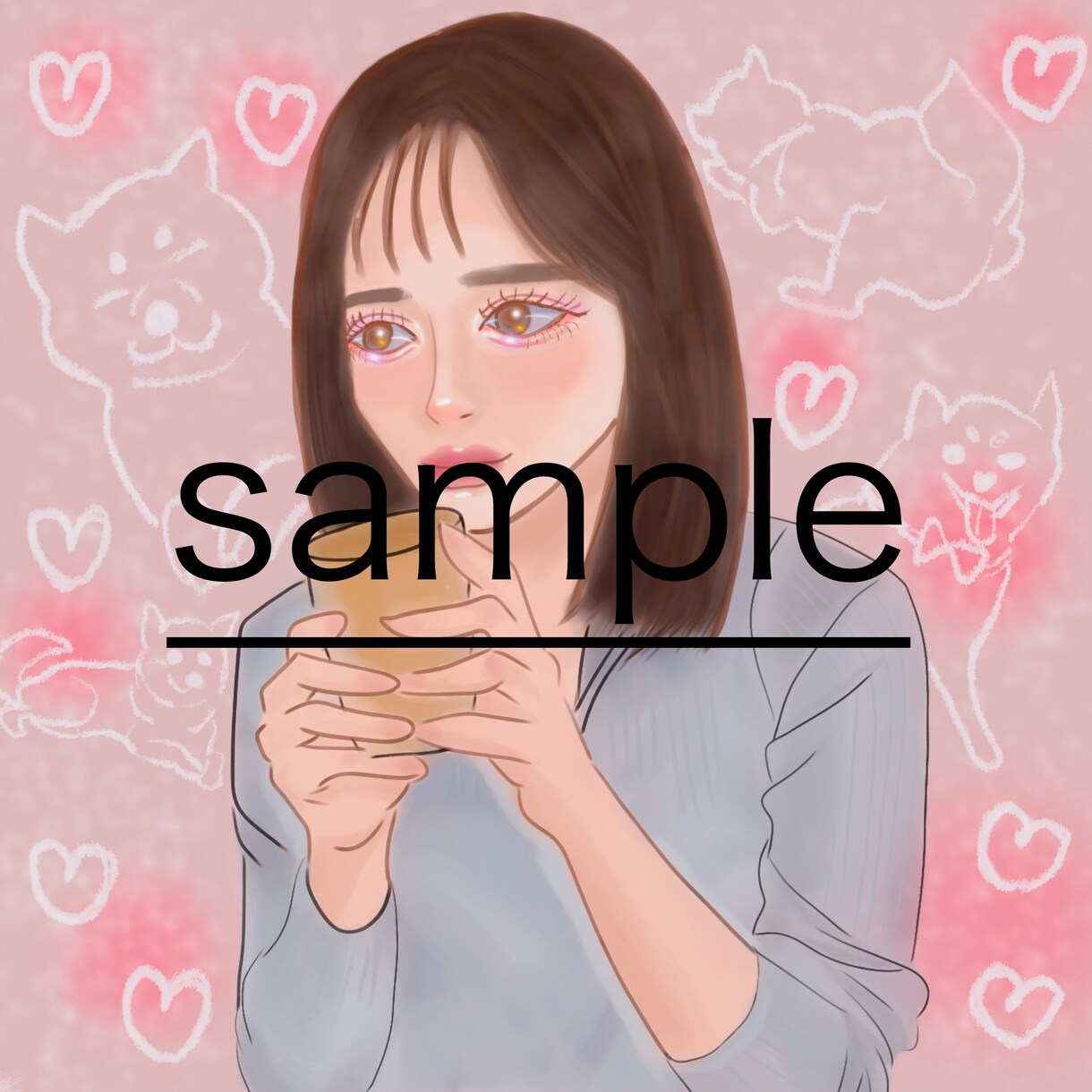 可愛いイラストを作成します アイコンなど依頼内容に合わせて作成致します！ イメージ1