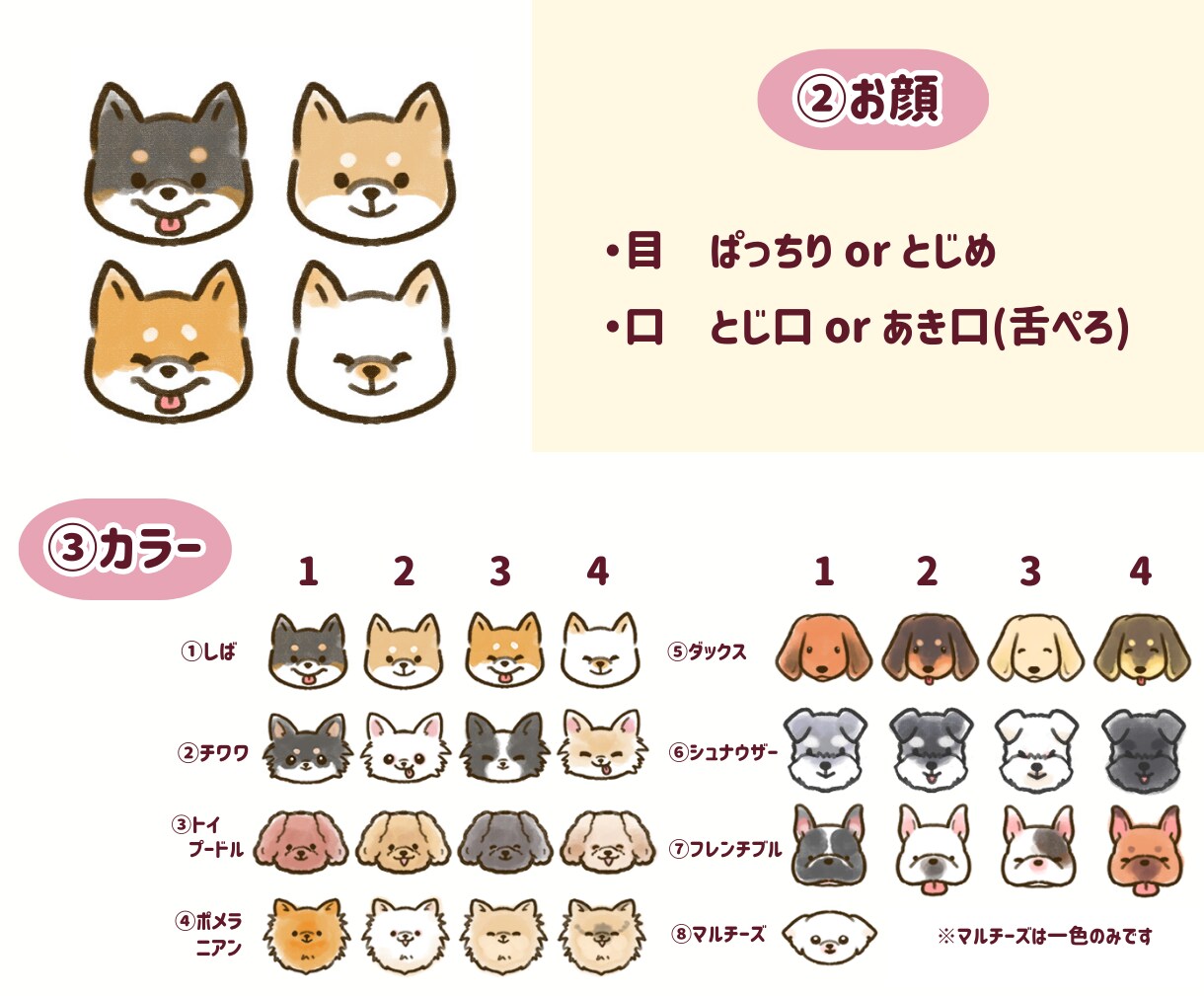 かわいい【うちのこ】アイコン、お作りします 犬友さんへのプチギフトにも♪先着20名様待ち受けプレゼント イメージ4