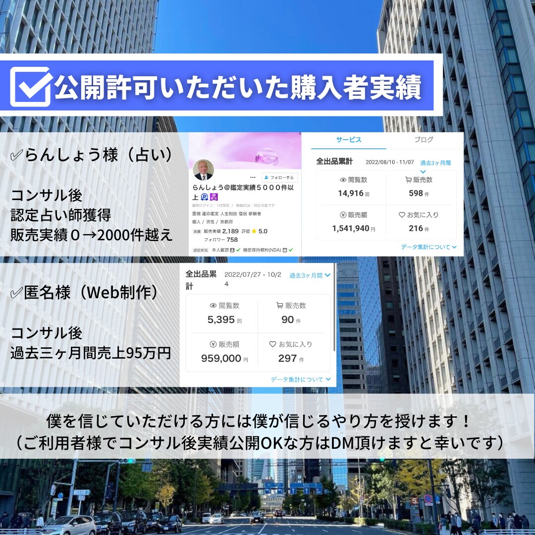 20日間コンサルでココナラ売上UPをサポートします 営業・集客のやり方まで！約20日間でアカウントを徹底改善！ イメージ4