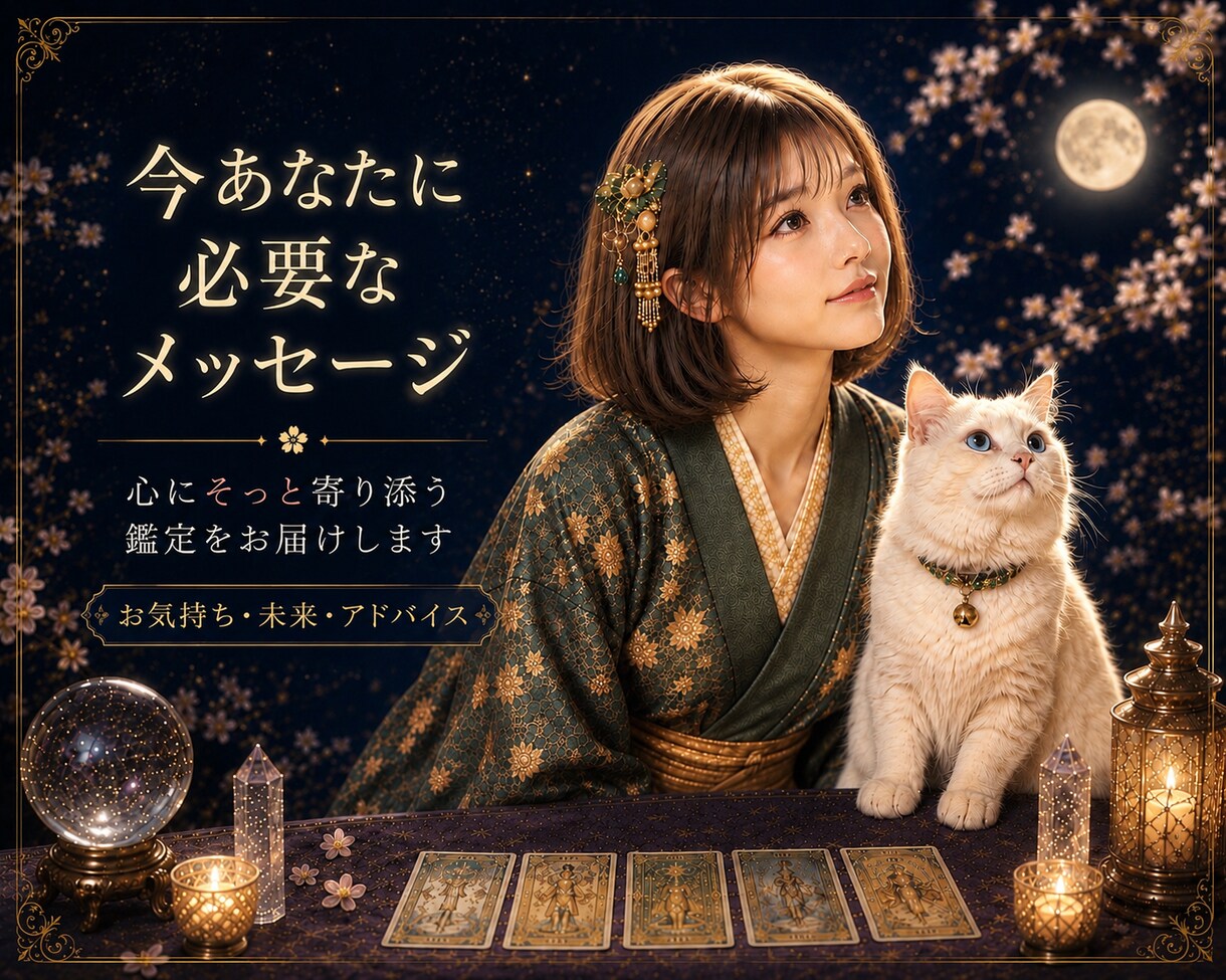 今のあなたに必要なメッセージをお伝えします “見えない未来”に灯るタロットの導き イメージ1