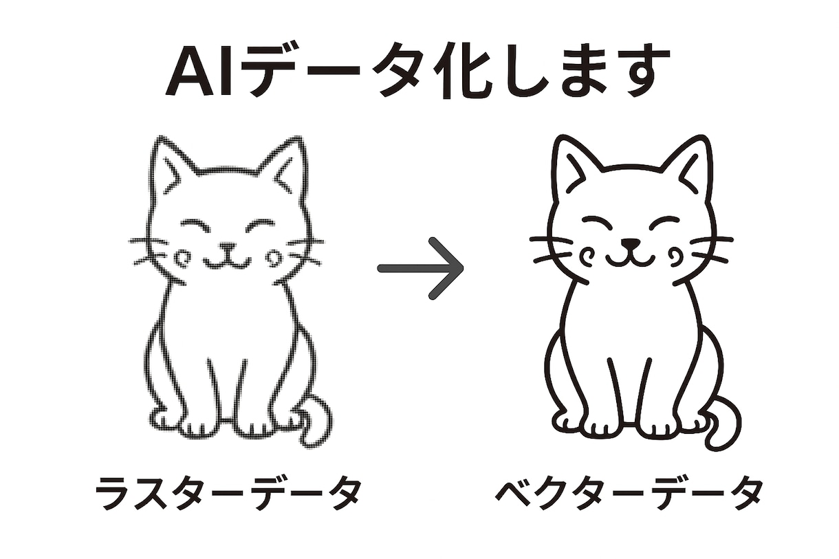 高品質＆スピード納品手描きイラストをトレースします きれいな線で忠実に再現！背景透過も可能です イメージ1