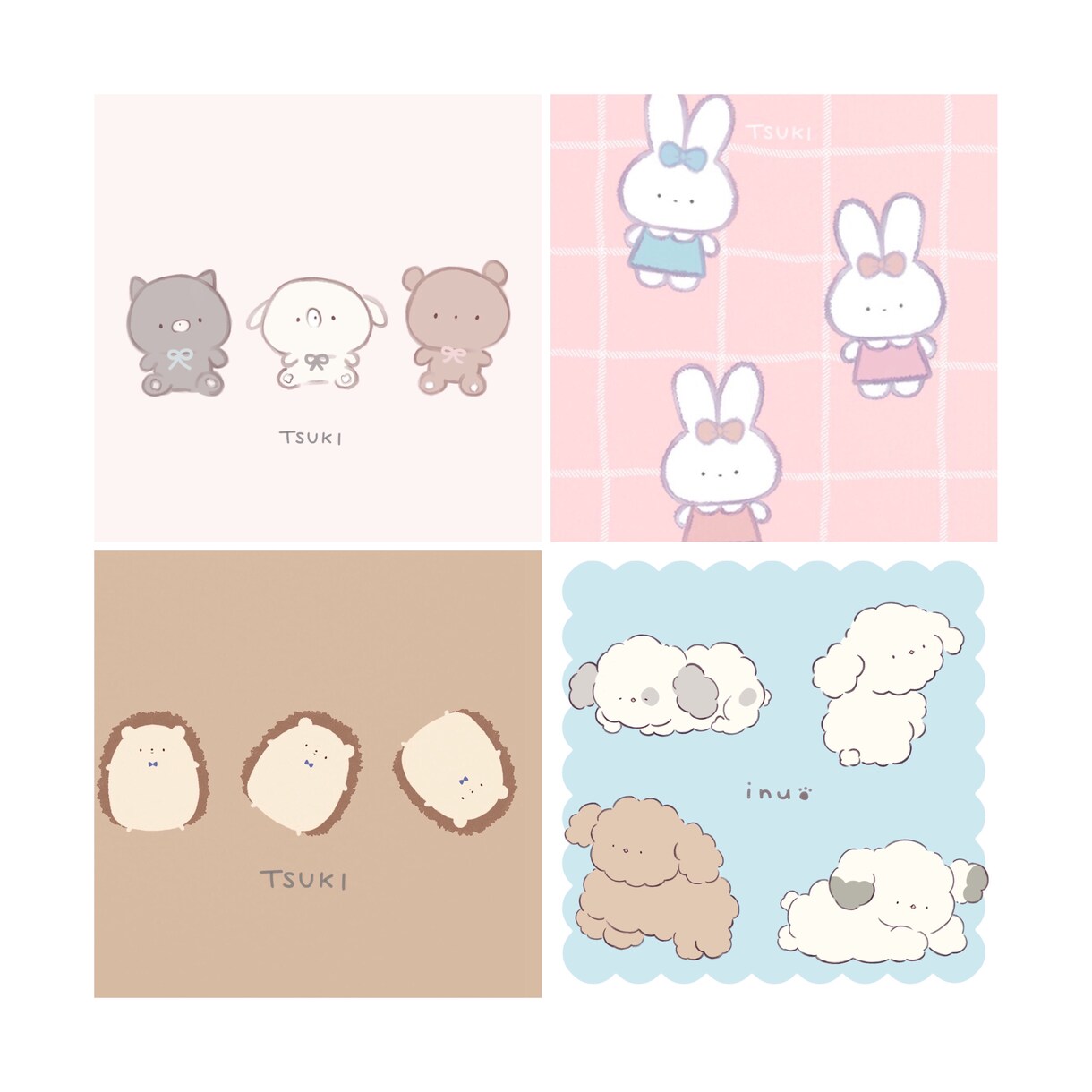 ゆるぽわ動物イラストを制作します 選べるイラストタッチ！アイコンをかわいい動物やペットに イメージ1