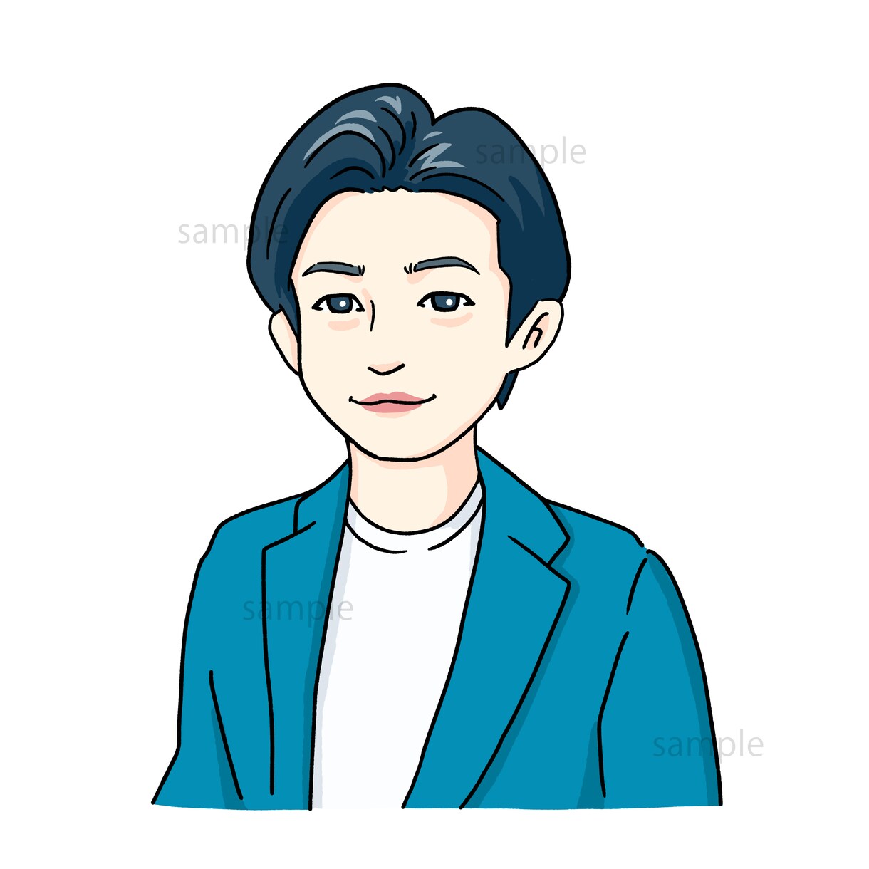 お写真をもとにおしゃれなアイコンを作成いたします 【期間限定セール】リアルな似顔絵☆SNSやお仕事のにも イメージ7