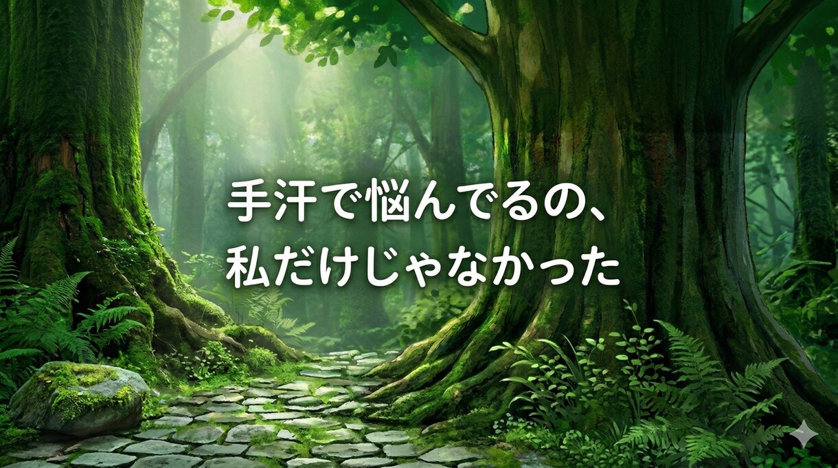 手汗(手掌多汗症)の悩み当事者が電話でお聴きします 手汗で悩んでるの、私だけじゃなかった イメージ1
