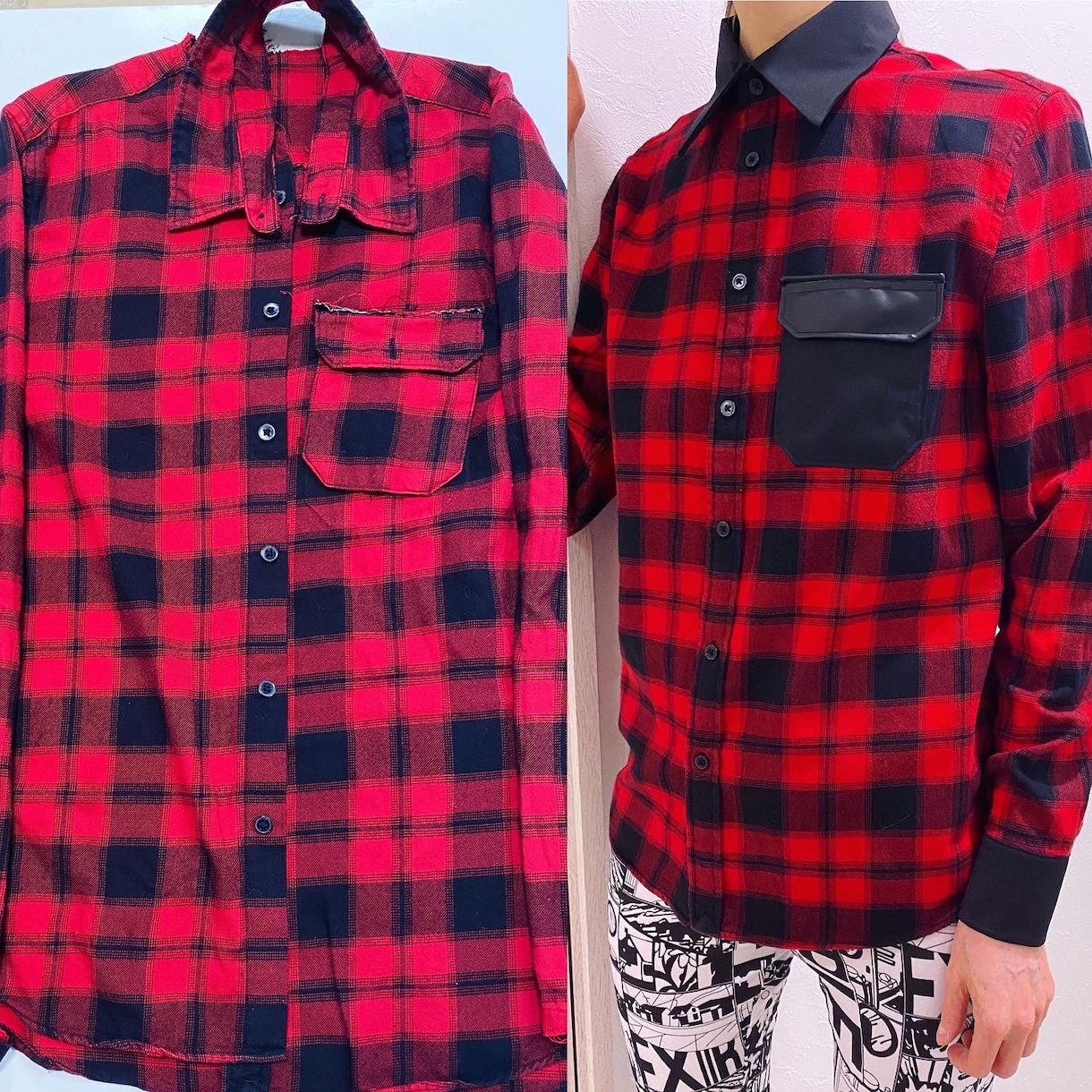 オーダーメイド服　縫製でシャツのリメイクを行います シンプルな洋服でもあなただけのユニークなデザインに！ イメージ2