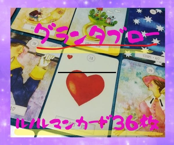 ルノルマンカード✨彼との距離や未来を✨詳しくみます グランタブローで36枚のカードを使って✨これからの2人の展開 イメージ1