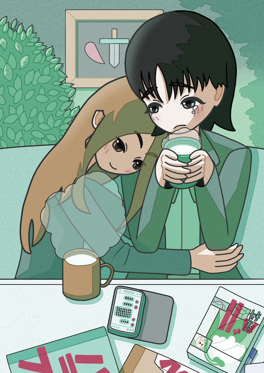 ストーリーを彩るレトロモダンな一枚絵を描きます 小説の表紙・挿絵やMVに映える一枚絵を制作します イメージ4